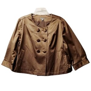 Apt.9 taupe satin jacket